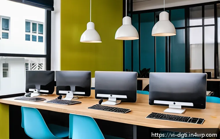 디지털 정리 도구 비교 및 리뷰 - A modern, bright coworking space in Ho Chi Minh City with diverse Vietnamese professionals collabora...